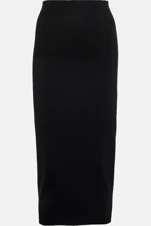Victoria Beckham Gonna midi VB Body in maglia a vita alta