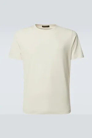 Loro Piana T-shirt in jersey di seta e cotone