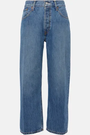RE/DONE Jeans Loose Crop a vita alta