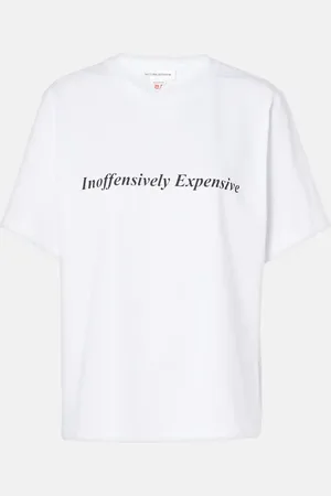 Victoria Beckham T-shirt in jersey di cotone con stampa