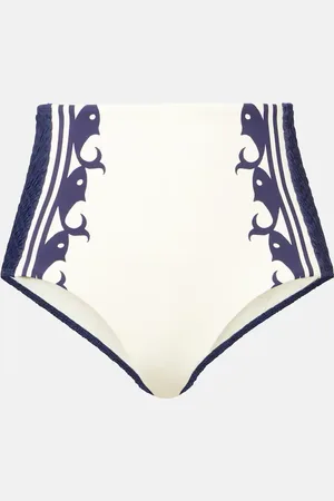 ALÉMAIS Alémais Slip bikini Marine a punto smock