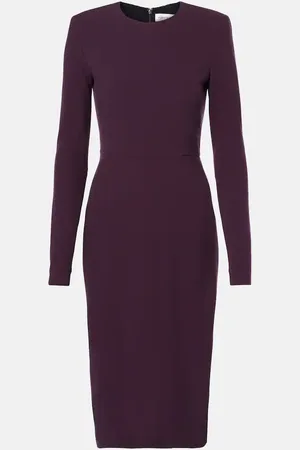 Victoria Beckham Abito midi in misto lana