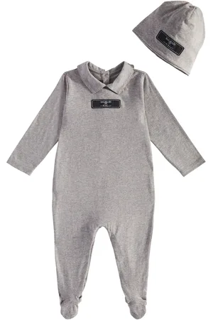 Balmain Baby - Tutina e berretto in jersey di cotone