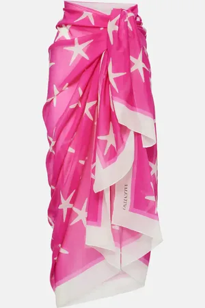 VALENTINO Pareo Starfish in cotone e seta