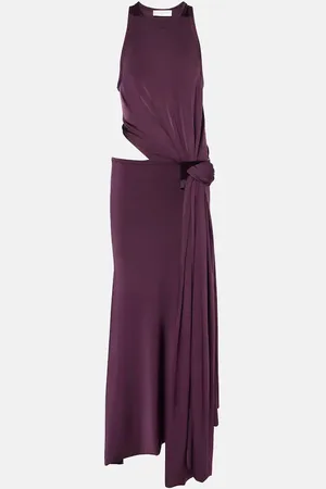 Victoria Beckham Abito asimmetrico in jersey con cut-out