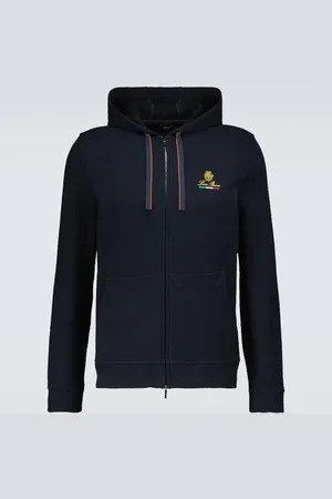 Loro Piana Felpa Hooded Bomber Horsey
