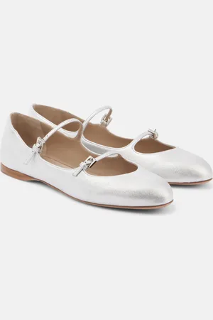 Max Mara Ballerine Circus in pelle metallizzata