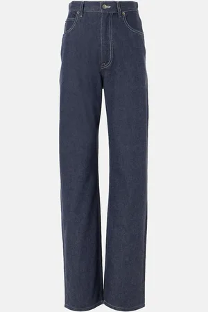 Loro Piana Jeans Tye a gamba larga e vita alta