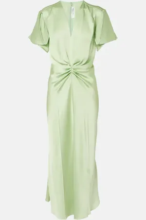 Victoria Beckham Abito midi in crêpe di raso