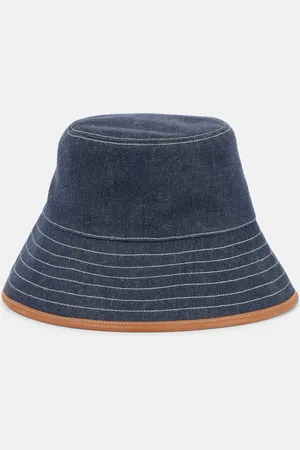 Loro Piana Cappello da pescatore Zita in denim con pelle