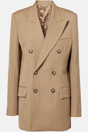 Victoria Beckham Blazer gessato in lana vergine