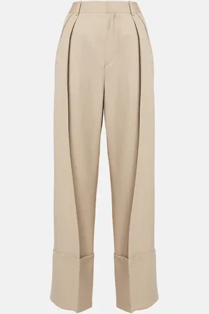 Victoria Beckham Pantaloni a gamba larga in lana vergine