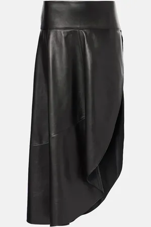 Alaïa Alaïa Gonna midi asimmetrica in pelle