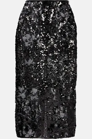 Victoria Beckham Gonna midi con paillettes