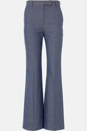 Loro Piana Pantaloni flared Nash in chambray