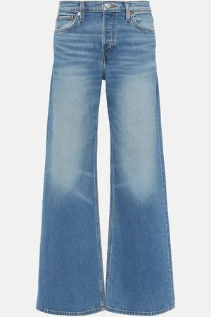 RE/DONE Jeans a gamba larga e vita media