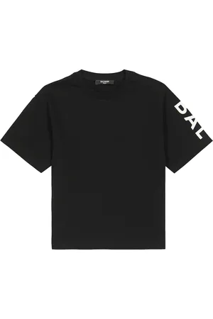 Balmain T-shirt in jersey di cotone con logo