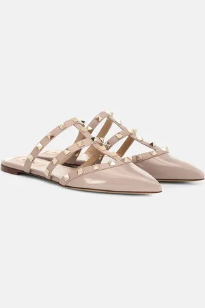 VALENTINO GARAVANI Slippers Rockstud in vernice