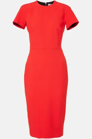 Victoria Beckham Abito midi in crêpe
