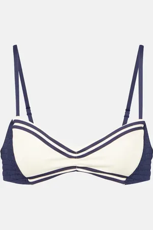 ALÉMAIS Alémais Top bikini Marine a punto smock
