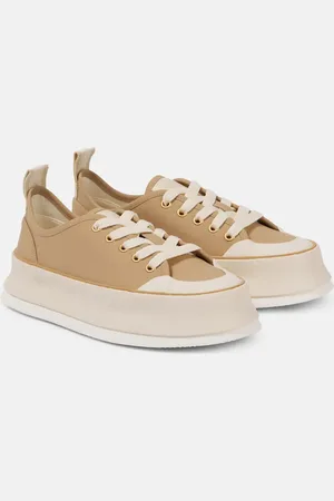 Max Mara Sneakers in pelle con platform