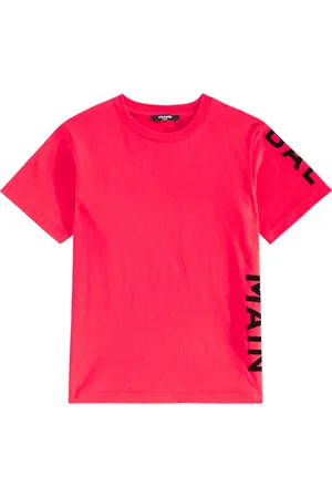 Balmain T-shirt in jersey di cotone con logo