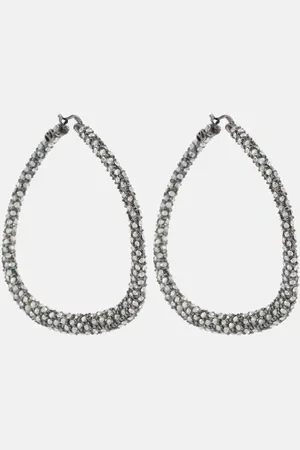 VALENTINO Orecchini a cerchio Shadowshine con cristalli