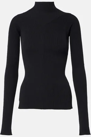 Victoria Beckham Top in maglia di misto cotone a coste
