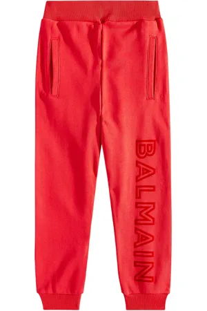 Balmain Pantaloni sportivi in cotone con logo
