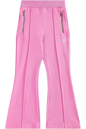 Balmain Pantaloni a gamba larga in cotone