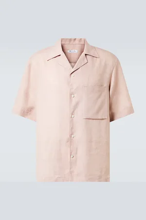 Loro Piana Camicia bowling Federico in lino