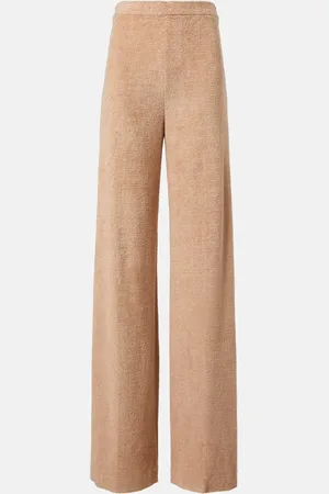 Loro Piana Pantaloni a gamba larga in lino e cotone