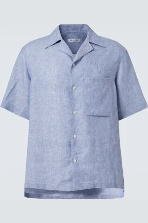 Loro Piana Camicia bowling Federico in lino