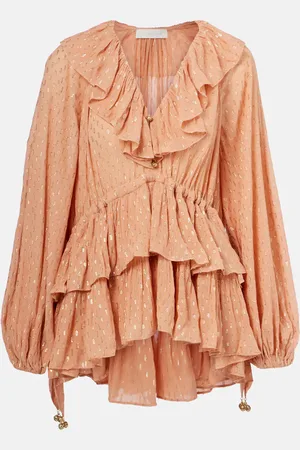 ZIMMERMANN Blusa Rhiannon con volant
