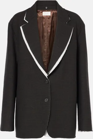 The Row Blazer Lysandre in misto lana e cotone