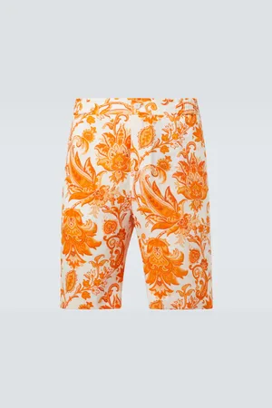 Etro Bermuda in lino con stampa