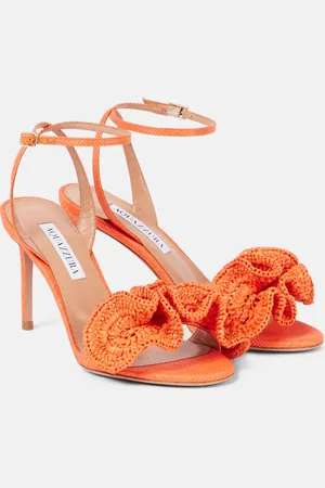 Aquazzura Sandali Noches Tropicales 85 in rafia