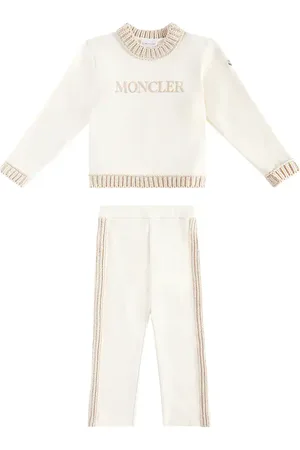 Moncler Felpa e pantaloni sportivi in cotone e lana
