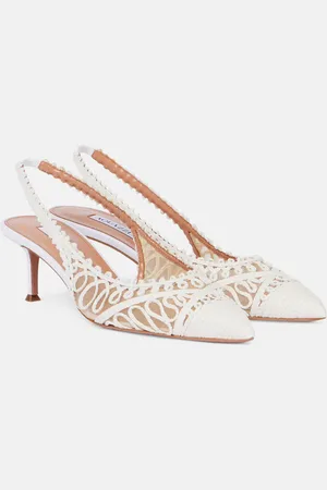 Aquazzura Pumps slingback Kahlo 50 in rafia