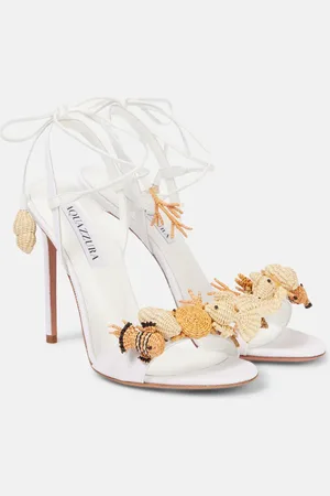 Aquazzura Sandali Marea 105 in rafia