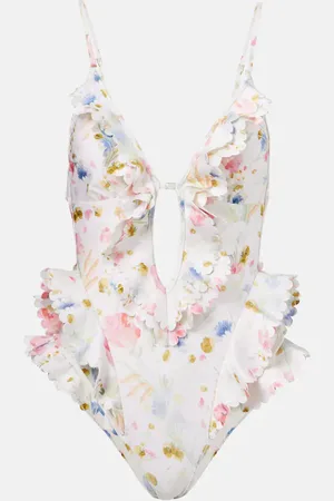 ZIMMERMANN Costume intero con stampa floreale