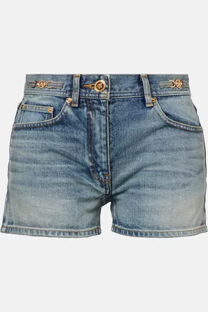 VERSACE Shorts di jeans a vita media