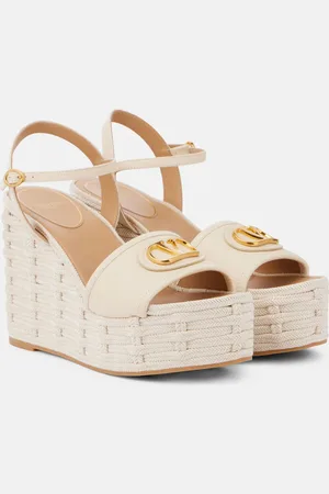 VALENTINO GARAVANI Espadrillas VLogo 120 in pelle con zeppa