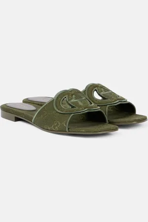 Gucci Sandali Interlocking G in canvas