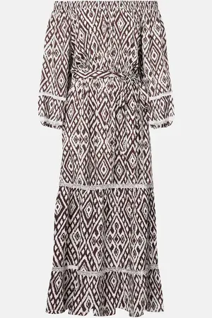 Melissa Odabash Abito midi Eclipse con stampa