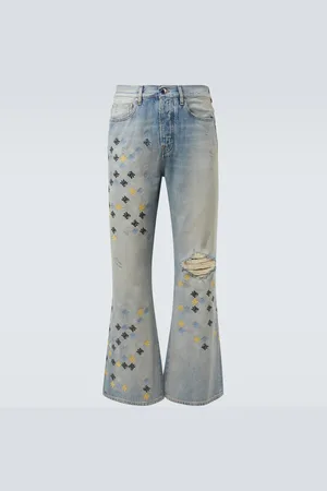 AMIRI Jeans flared Ma Quad con ricamo