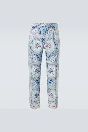 Etro Pantaloni regular con stampa paisley