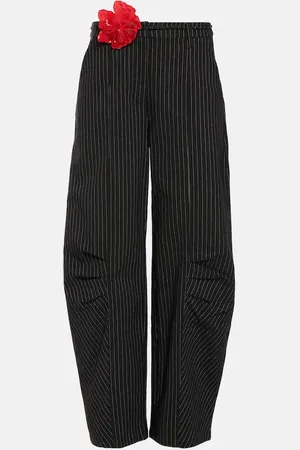 ROTATE Pantaloni a gamba larga a righe