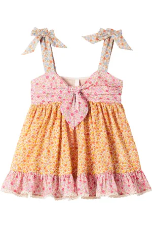 ZIMMERMANN Top Lucky in cotone con fiocco a fiori