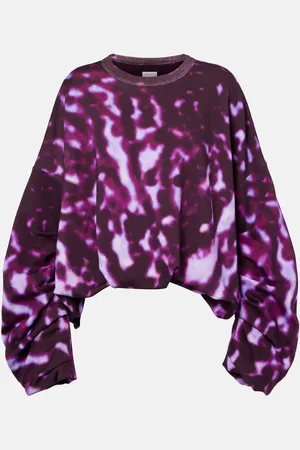 DRIES VAN NOTEN Felpa in cotone con stampa